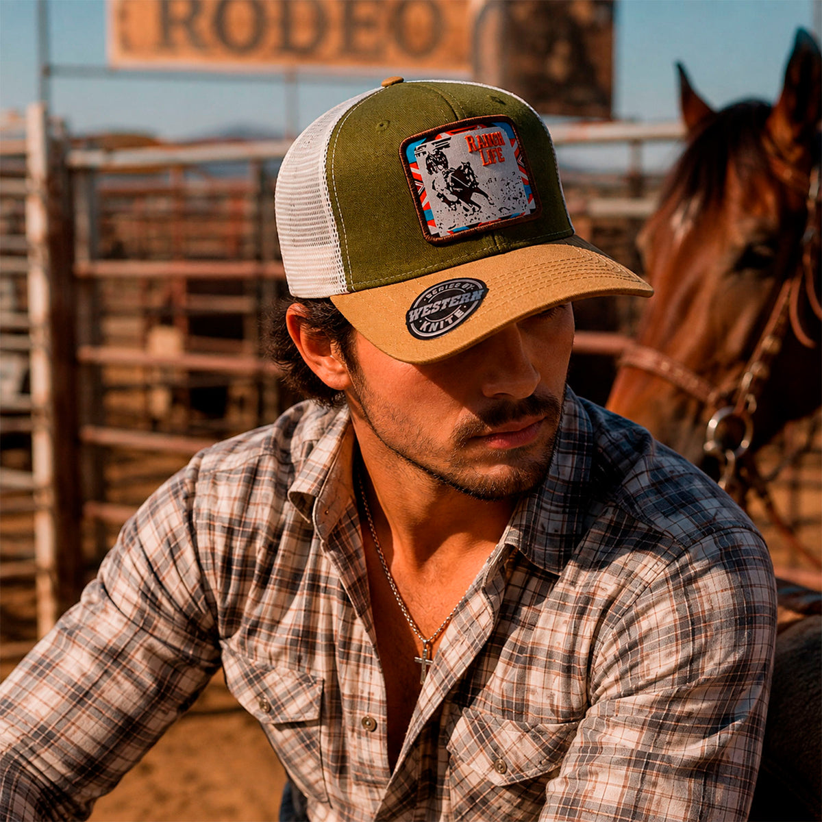 Gorra Knite Wild Rodeo Marron Hombre Malla Transpirable