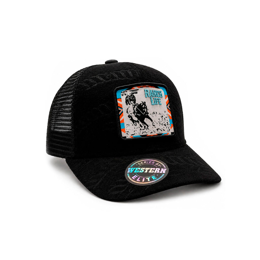 Gorra Knite Wild Rodeo Negro Hombre Malla Transpirable