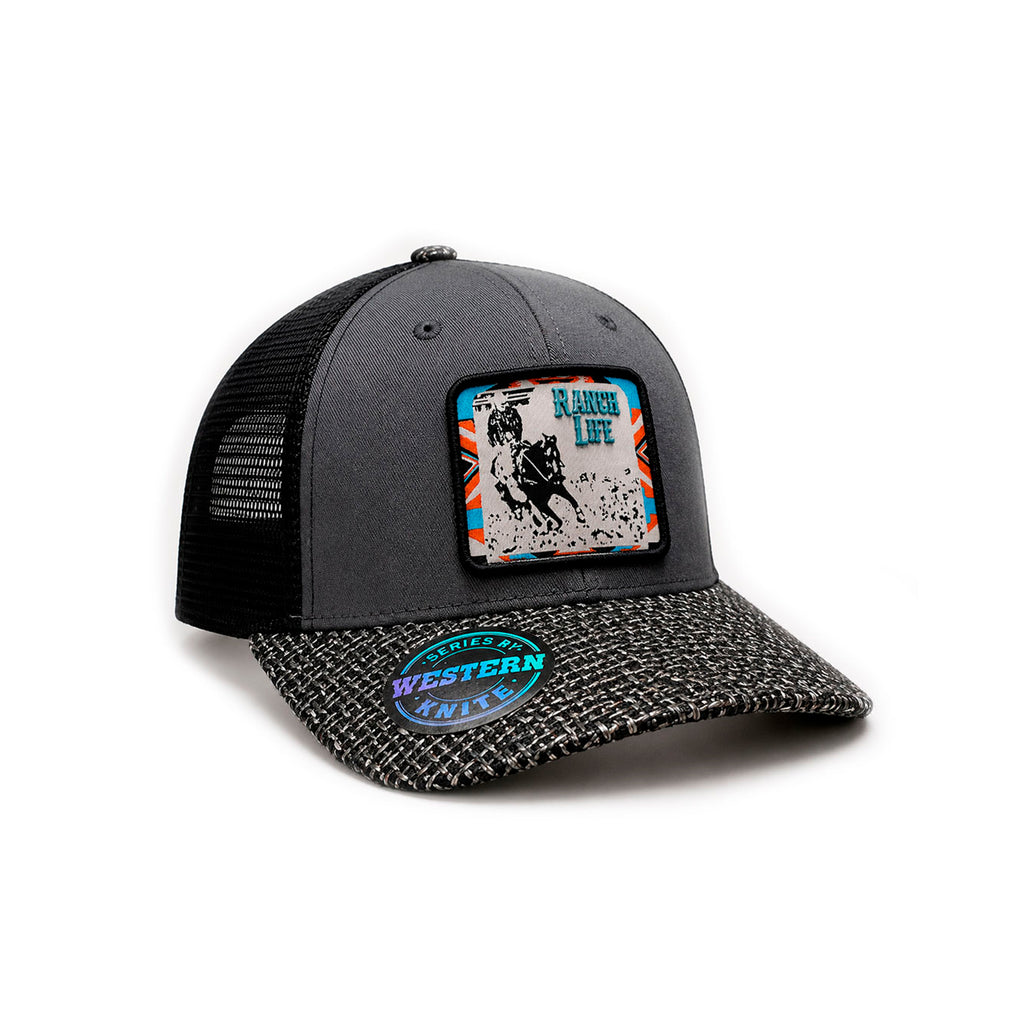 Gorra Knite Wild Rodeo Negro Hombre Malla Transpirable