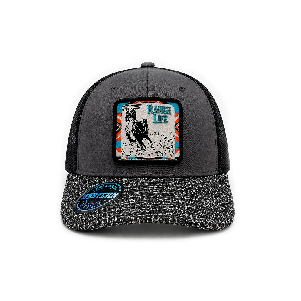 Gorra Knite Wild Rodeo Negro Hombre Malla Transpirable