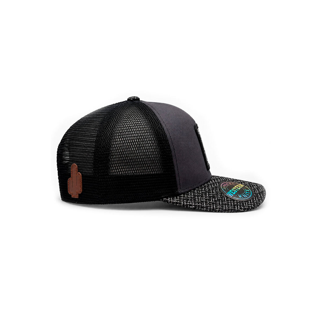 Gorra Knite Wild Rodeo Negro Hombre Malla Transpirable
