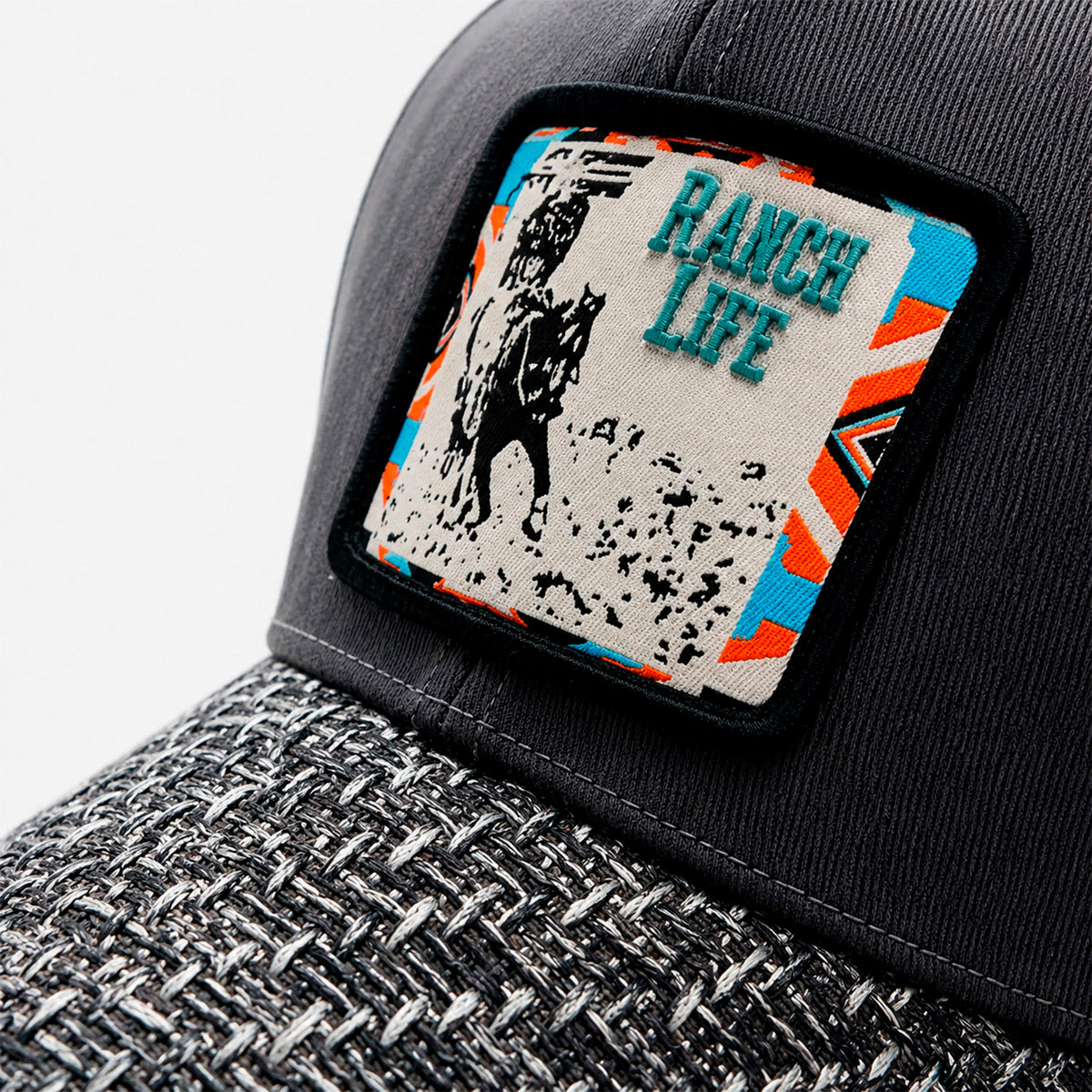 Gorra Knite Wild Rodeo Negro Hombre Malla Transpirable