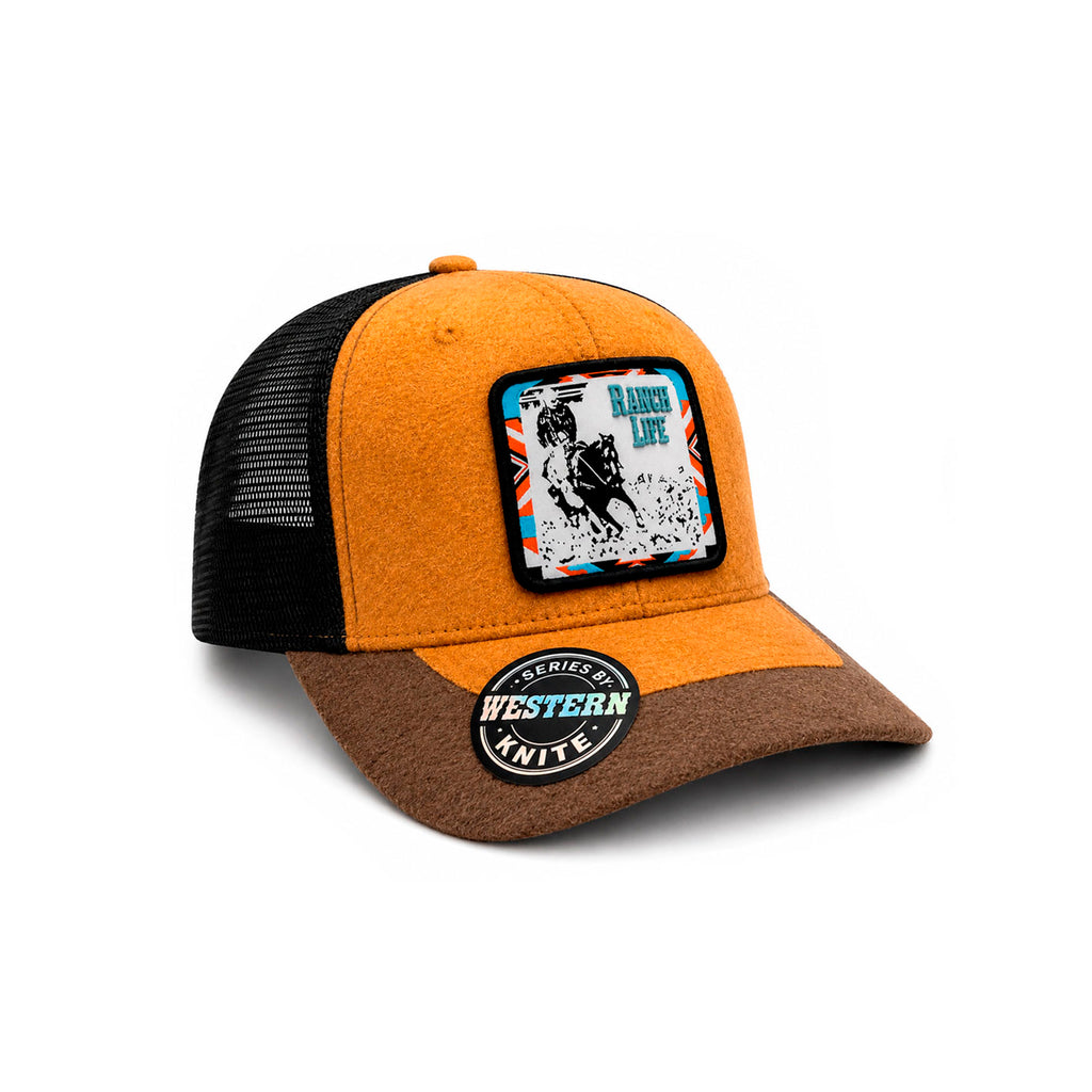 Gorra Knite Wild Rodeo Negro Hombre Malla Transpirable