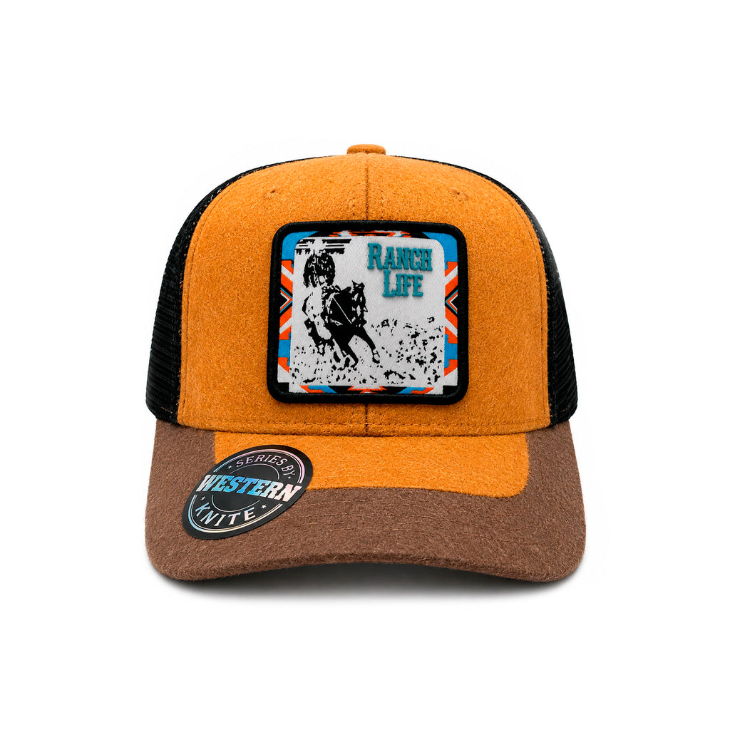 Gorra Knite Wild Rodeo Negro Hombre Malla Transpirable