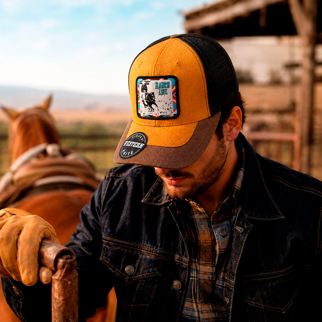 Gorra Knite Wild Rodeo Negro Hombre Malla Transpirable