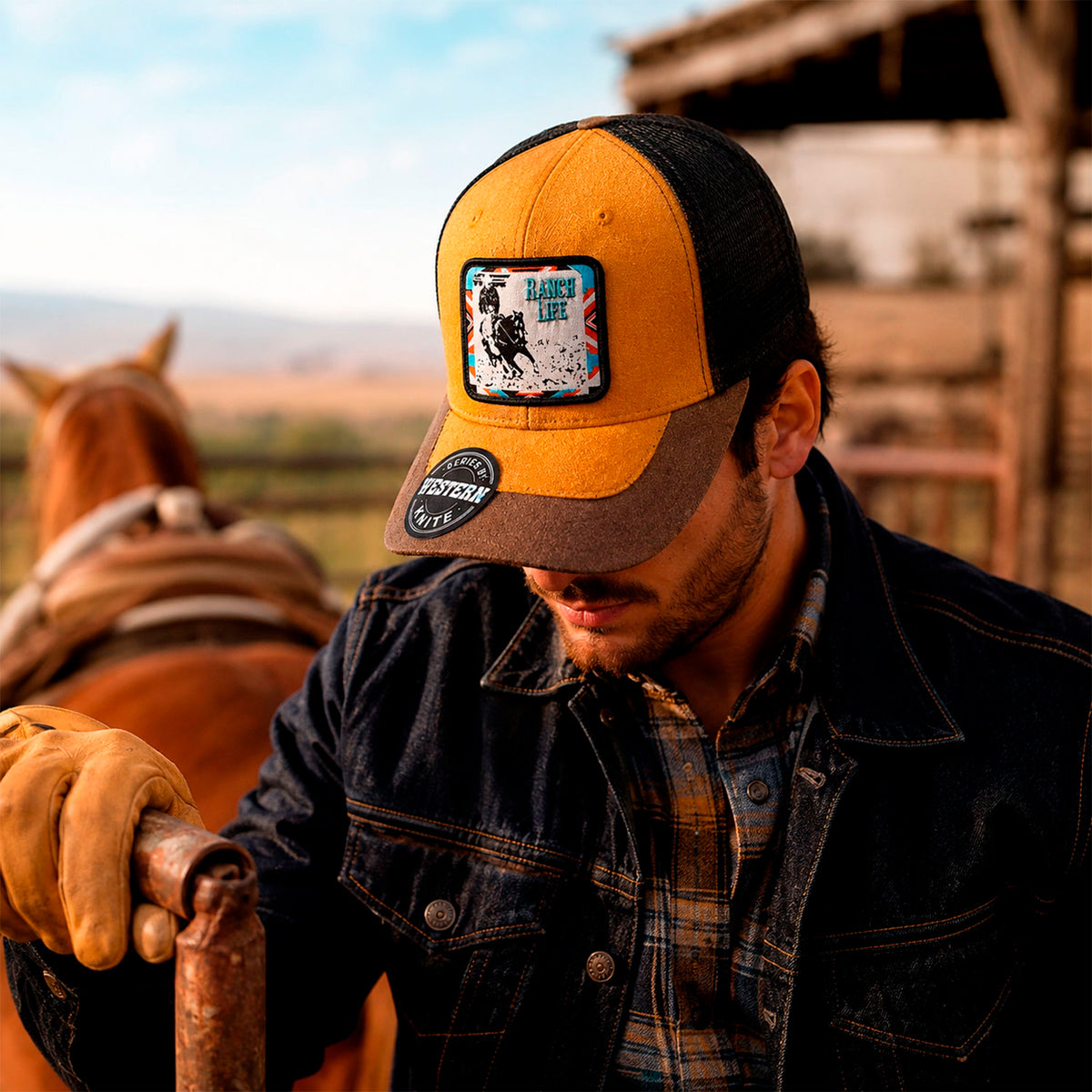 Gorra Knite Wild Rodeo Negro Hombre Malla Transpirable