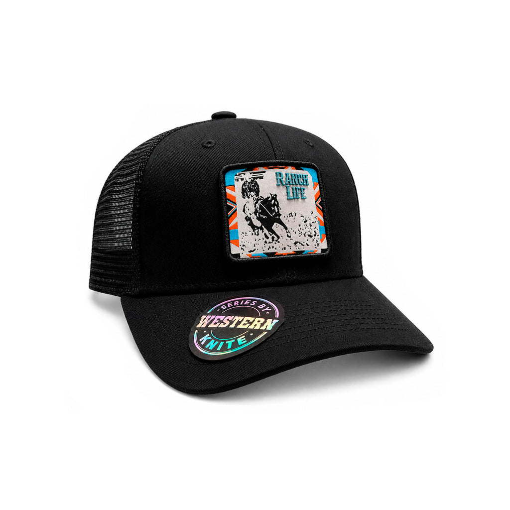 Gorra Knite Wild Rodeo Negro Hombre Malla Transpirable