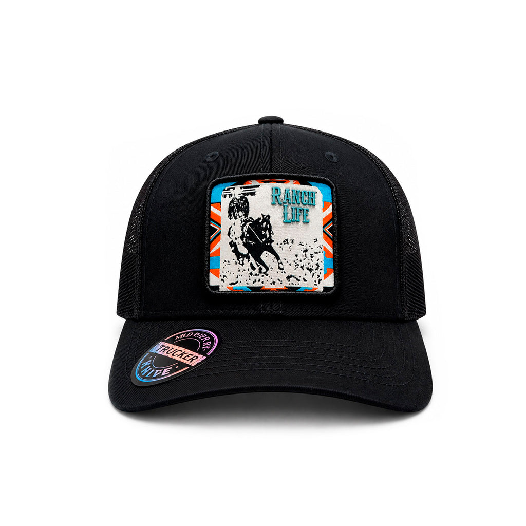 Gorra Knite Wild Rodeo Negro Hombre Malla Transpirable