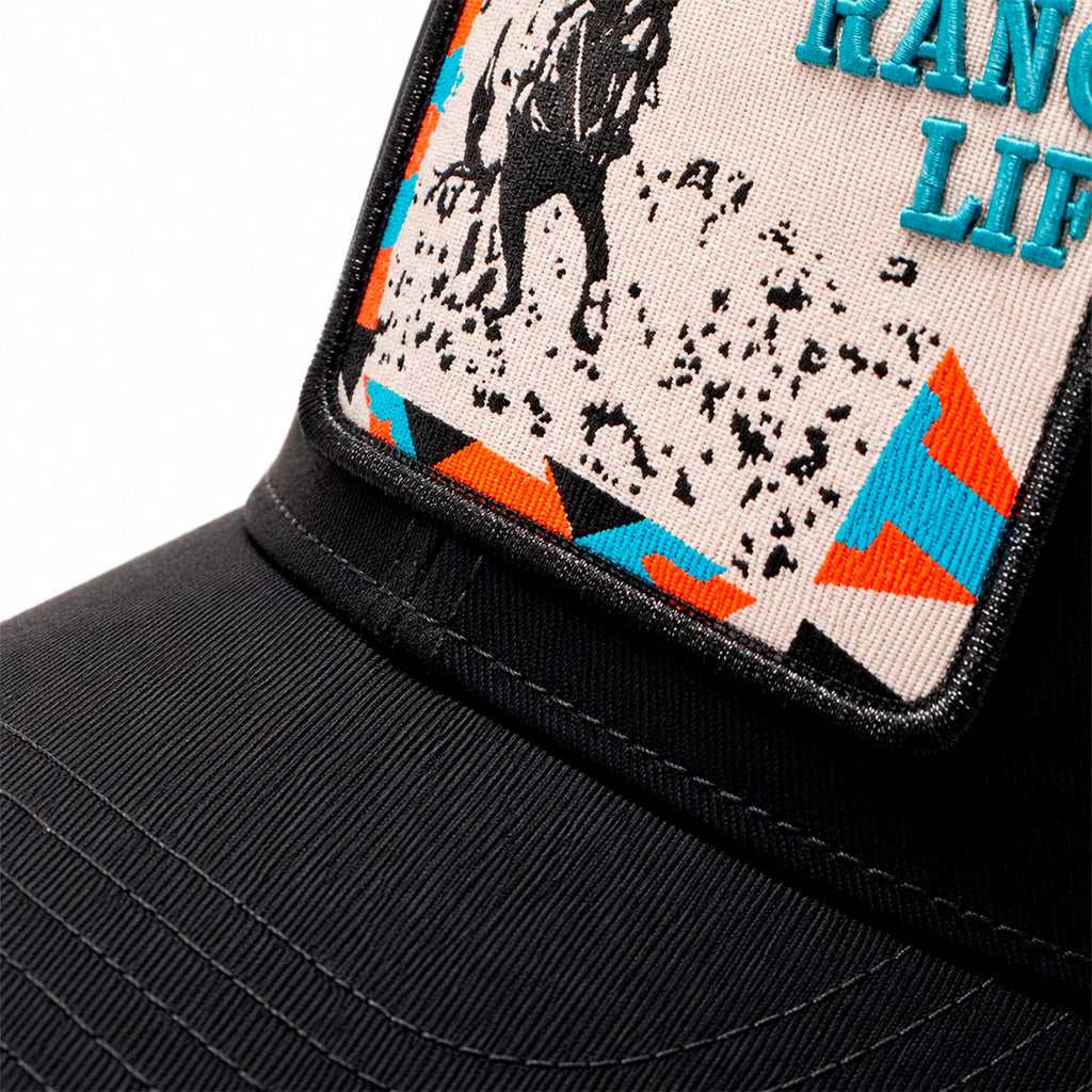 Gorra Knite Wild Rodeo Negro Hombre Malla Transpirable