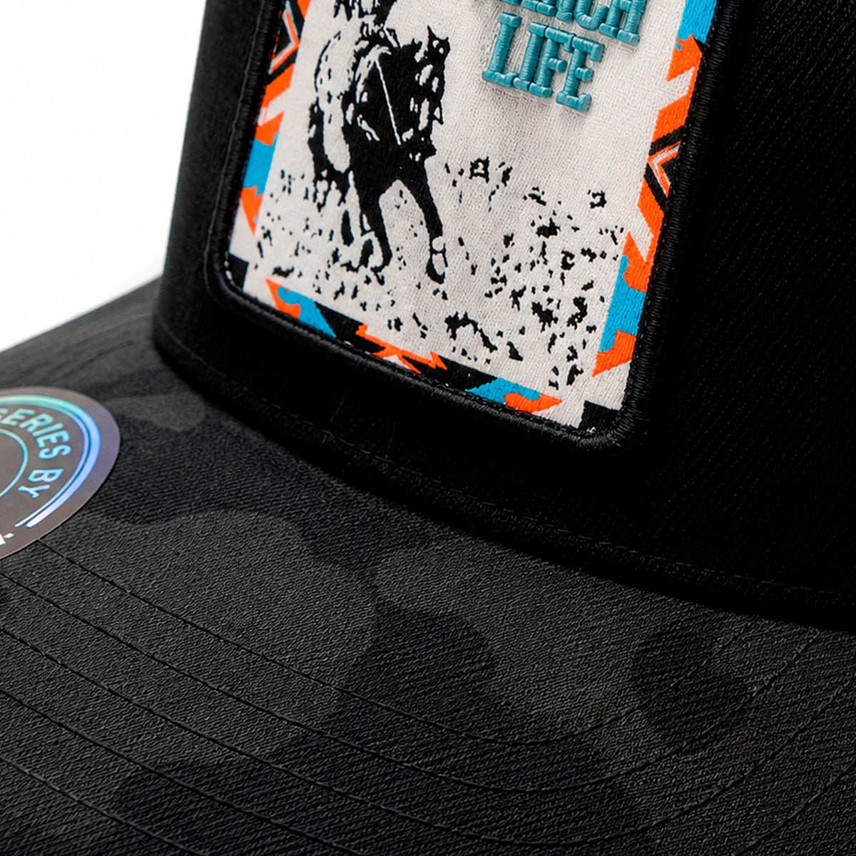 Gorra Knite Wild Rodeo Negro Hombre Malla Transpirable