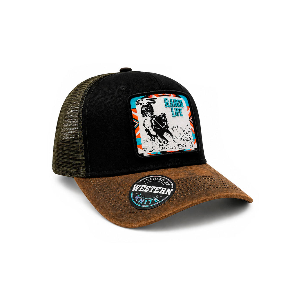Gorra Knite Wild Rodeo Negro Hombre Malla Transpirable