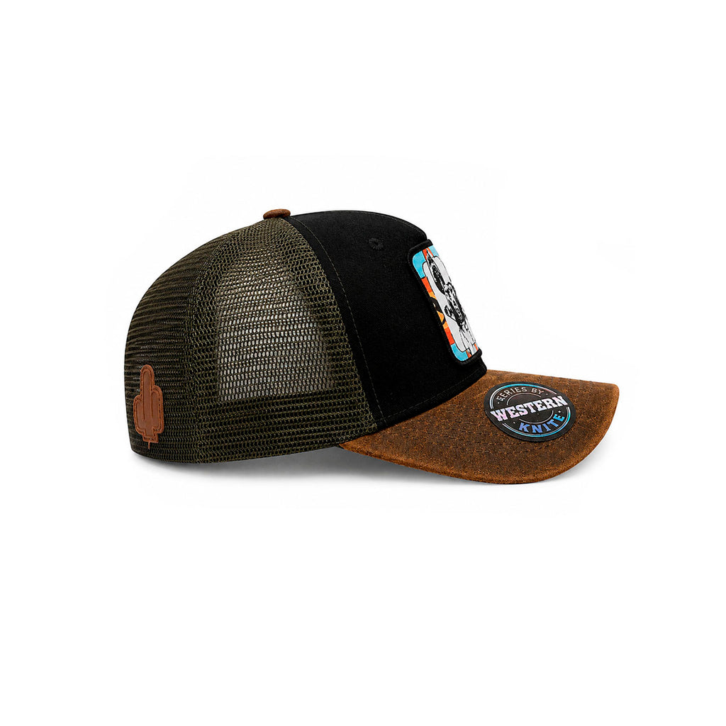 Gorra Knite Wild Rodeo Negro Hombre Malla Transpirable