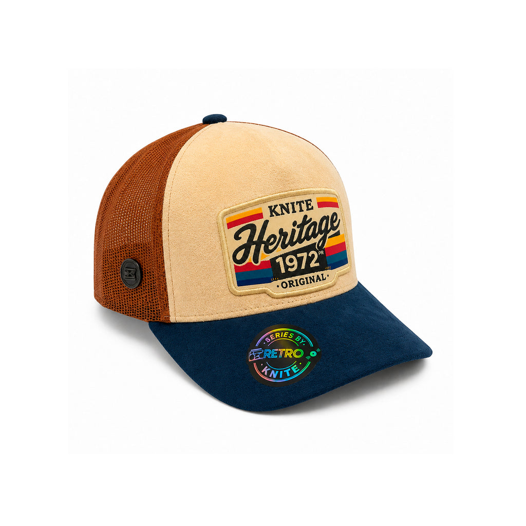 Gorra Knite Retro Heritage Legacy Vintage Trucker Gamuza