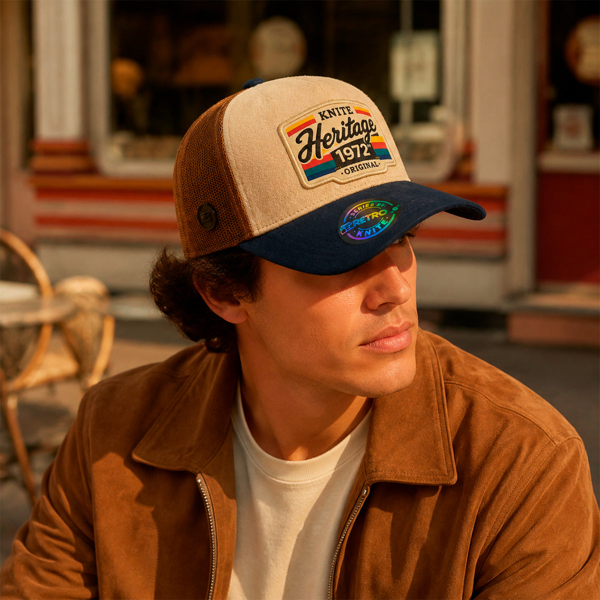 Gorra Knite Retro Heritage Legacy Vintage Trucker Gamuza