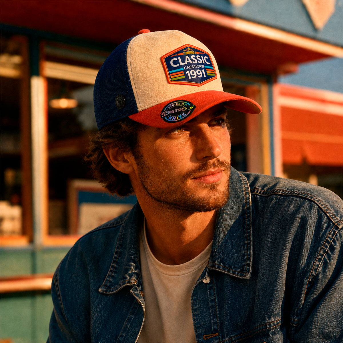 Gorra Knite Retro Classic Heritage hombre trucker Gamuza