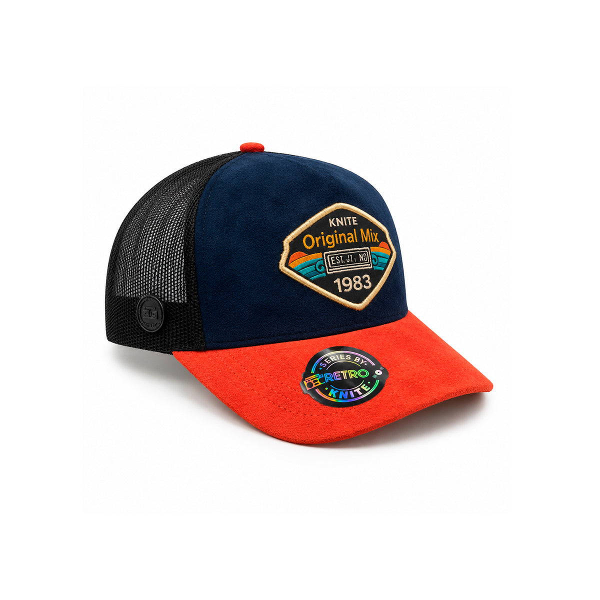 Gorra Knite Retro Original Mix hombre trucker azul Gamuza