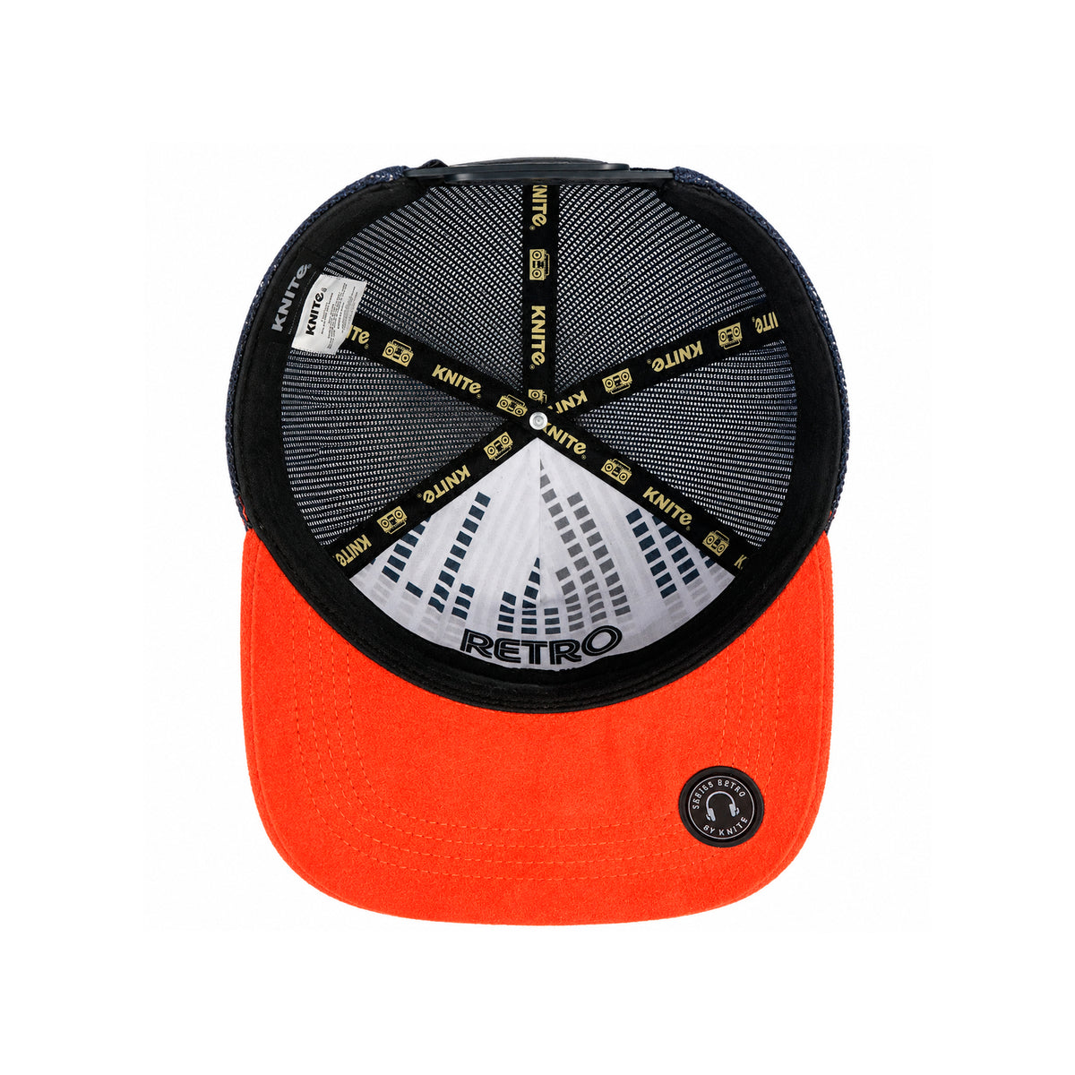 Gorra Knite Retro Original Mix hombre trucker azul Gamuza