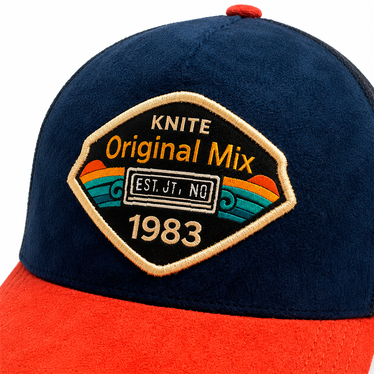 Gorra Knite Retro Original Mix hombre trucker azul Gamuza