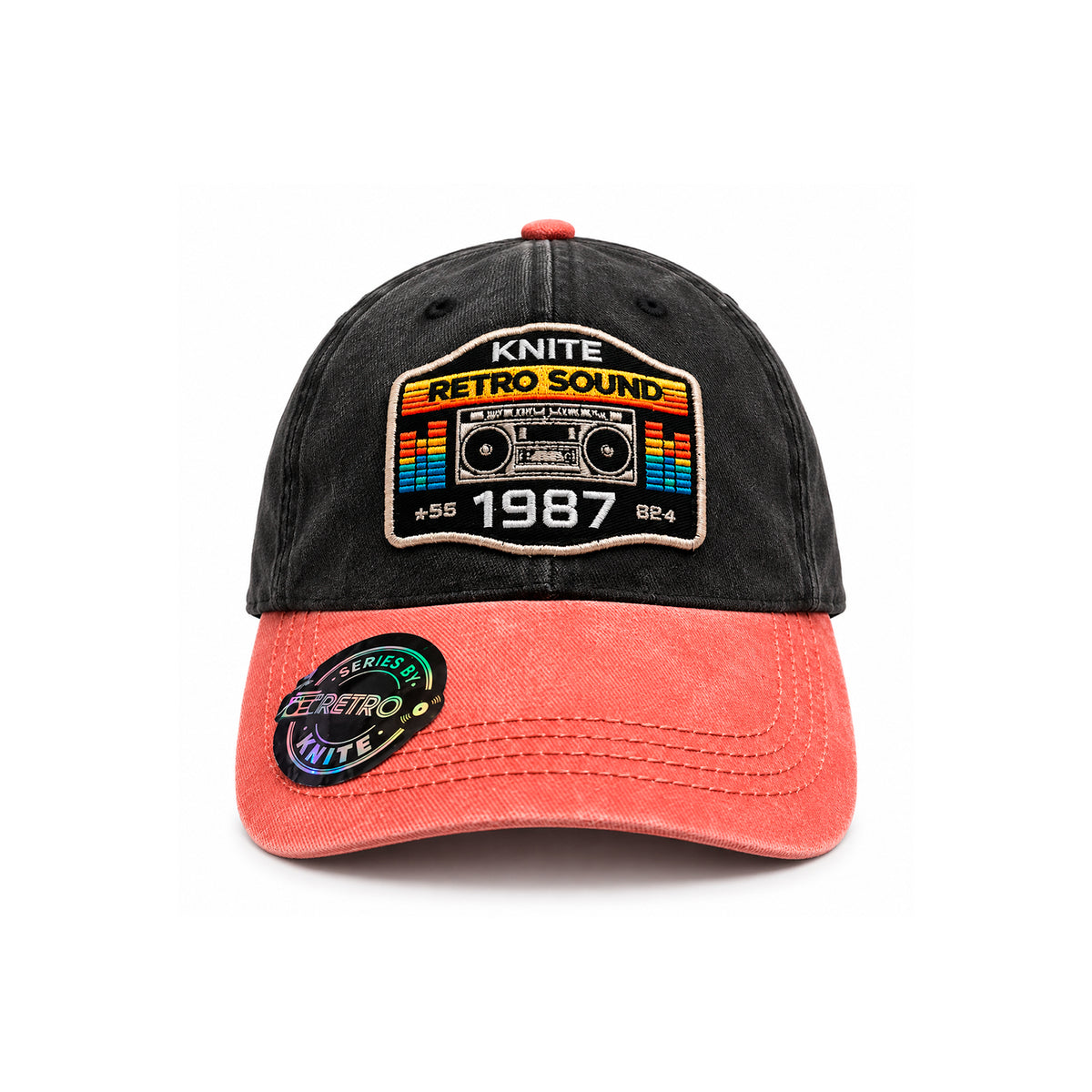 Gorra Knite Retro Sound Trucker Hombre Negra Roja Básica