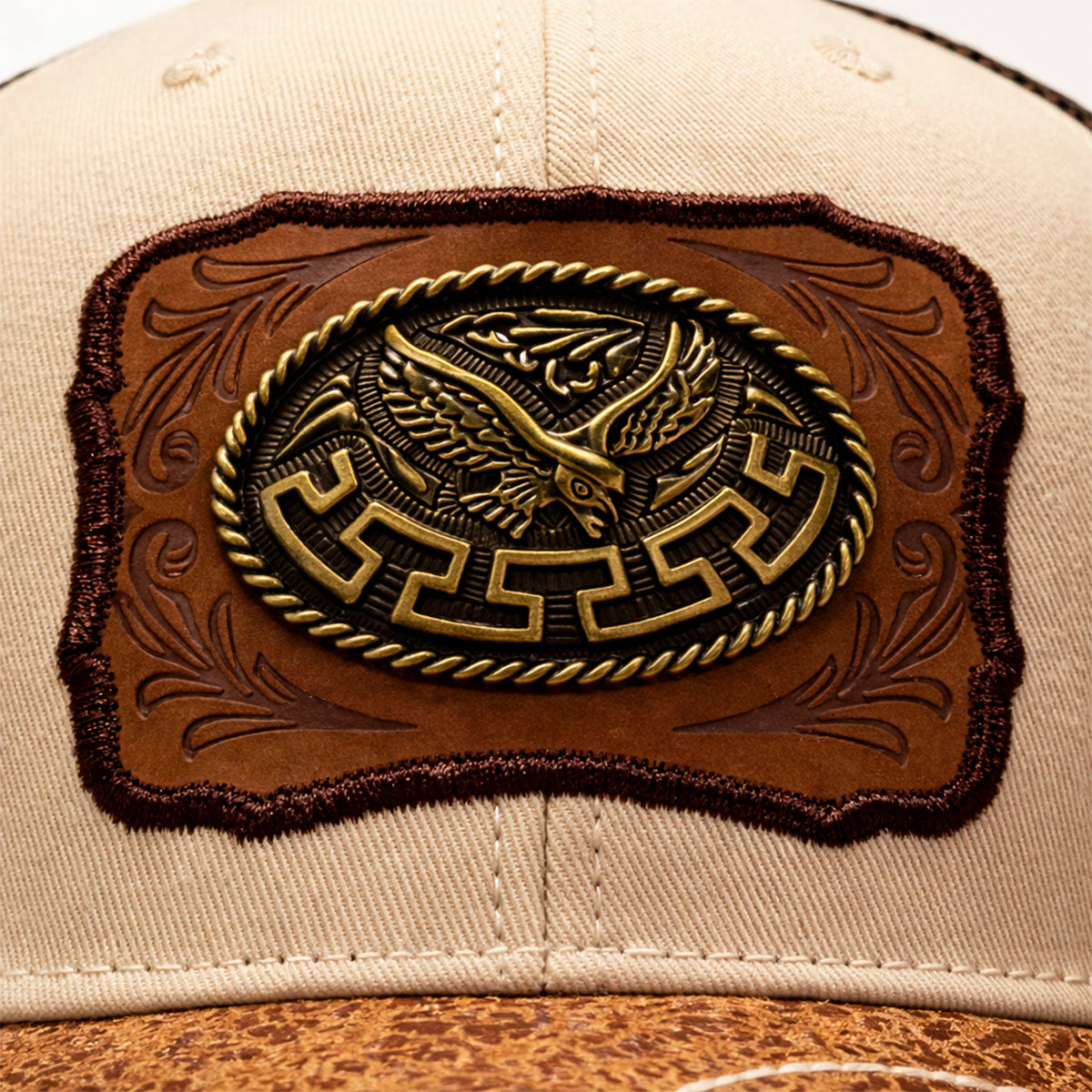 Gorra Trucker Vaquera Águila Herraje Metálico Rancho