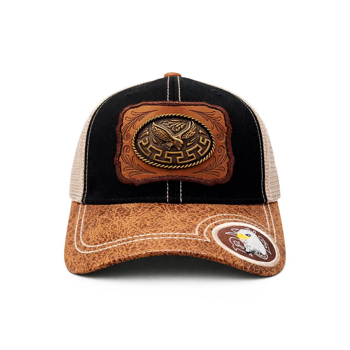 Gorra Trucker Vaquera Águila Herraje Metálico Rancho