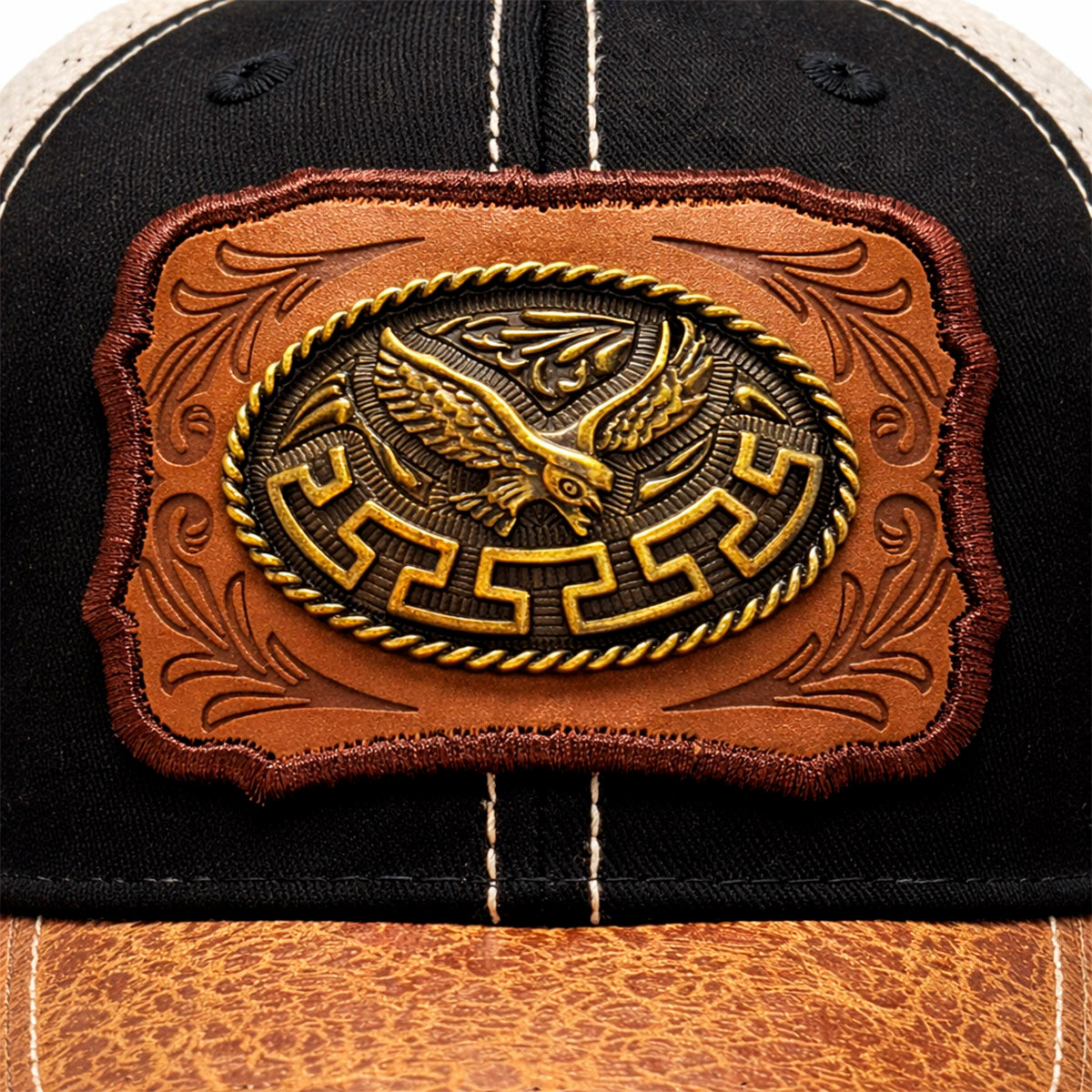 Gorra Trucker Vaquera Águila Herraje Metálico Rancho