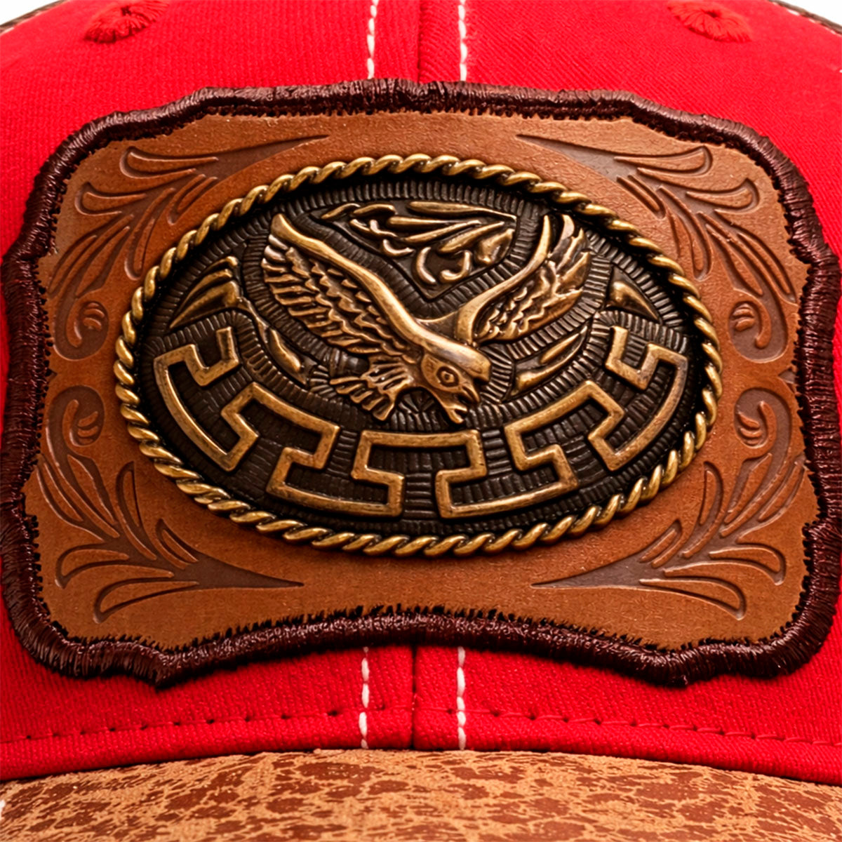 Gorra Trucker Vaquera Águila Herraje Metálico Rancho