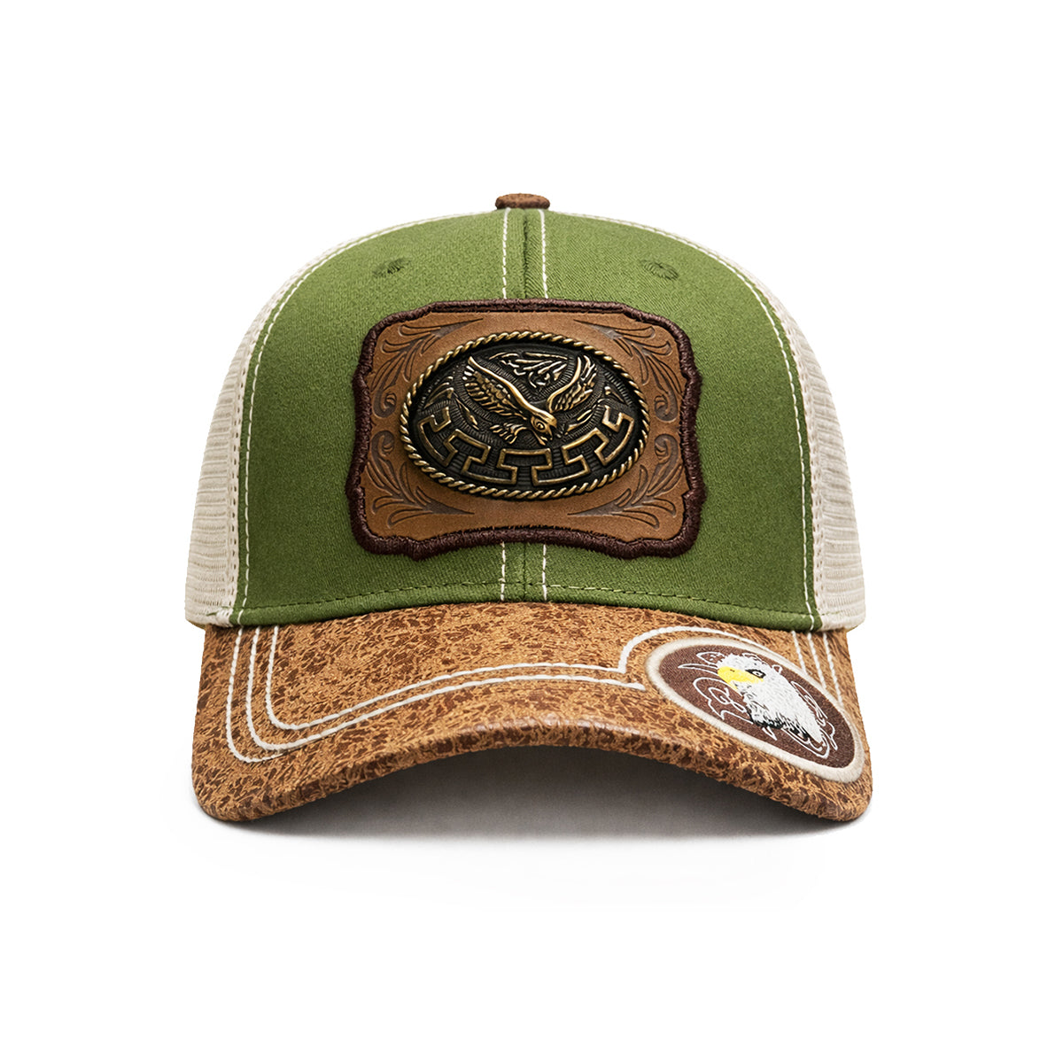 Gorra Trucker Vaquera Águila Herraje Metálico Rancho