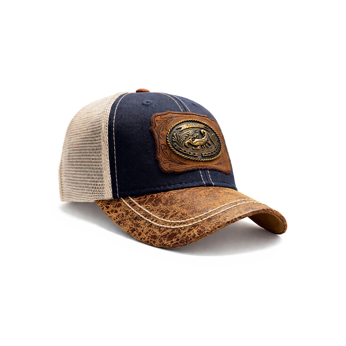 Gorra Trucker Alacrán Vaquera con Herraje Metálico