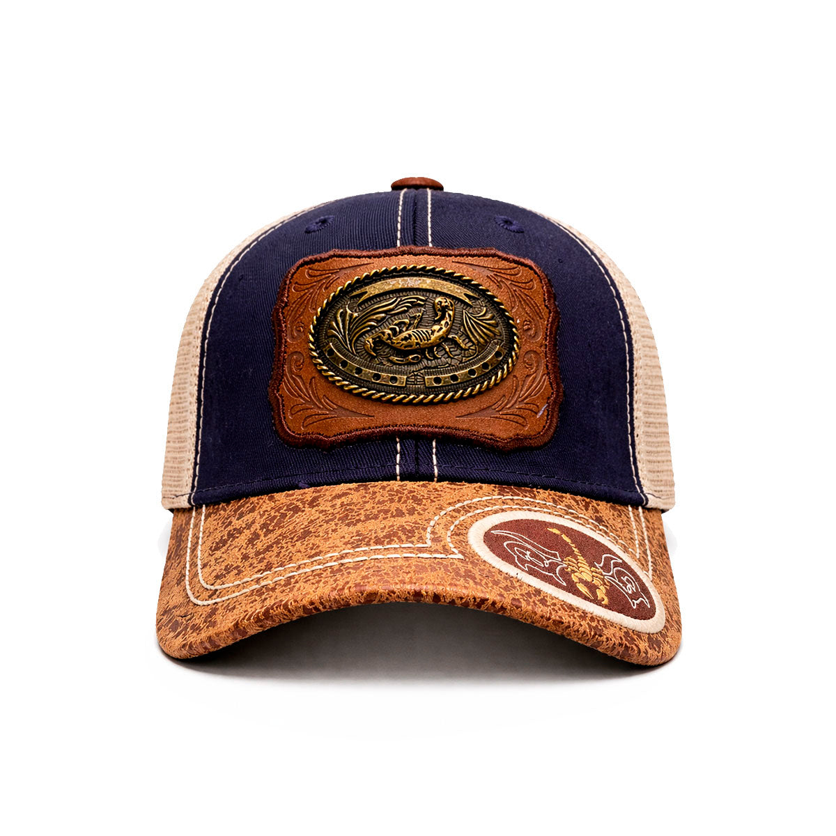 Gorra Trucker Alacrán Vaquera con Herraje Metálico