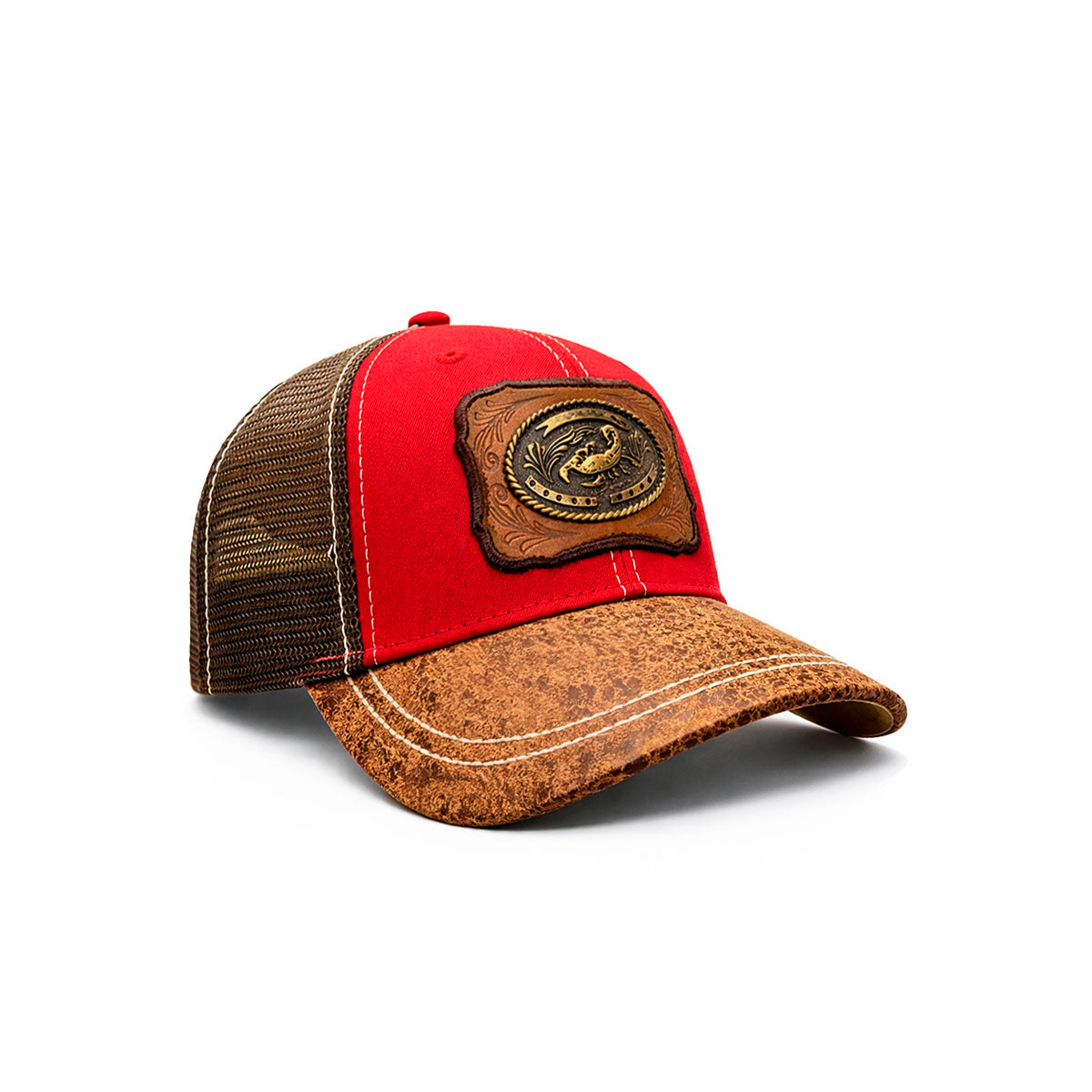 Gorra Trucker Vaquera Alacrán Herraje Metálico Rancho