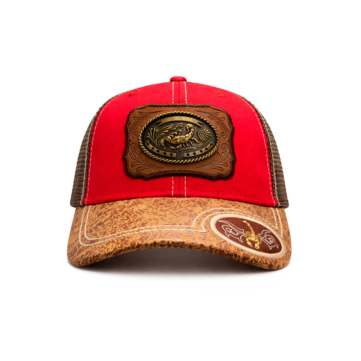 Gorra Trucker Vaquera Alacrán Herraje Metálico Rancho