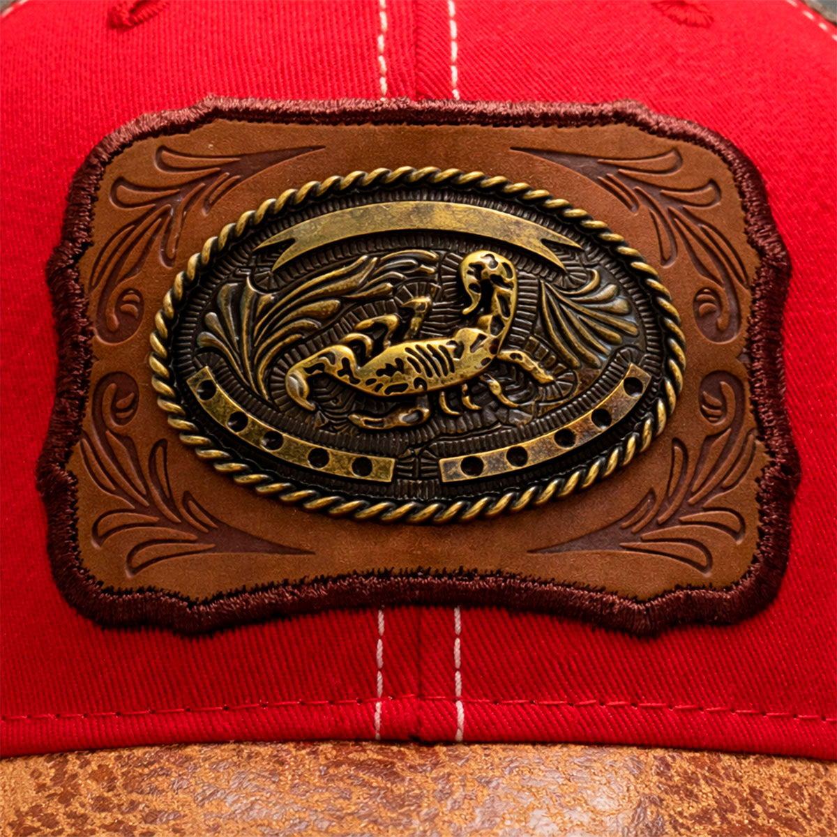 Gorra Trucker Vaquera Alacrán Herraje Metálico Rancho