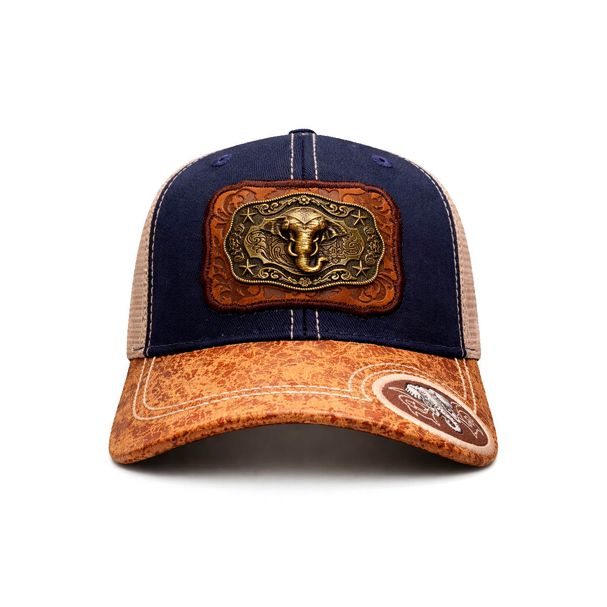 Gorra Trucker Vaquera Elefante Herraje Metálico