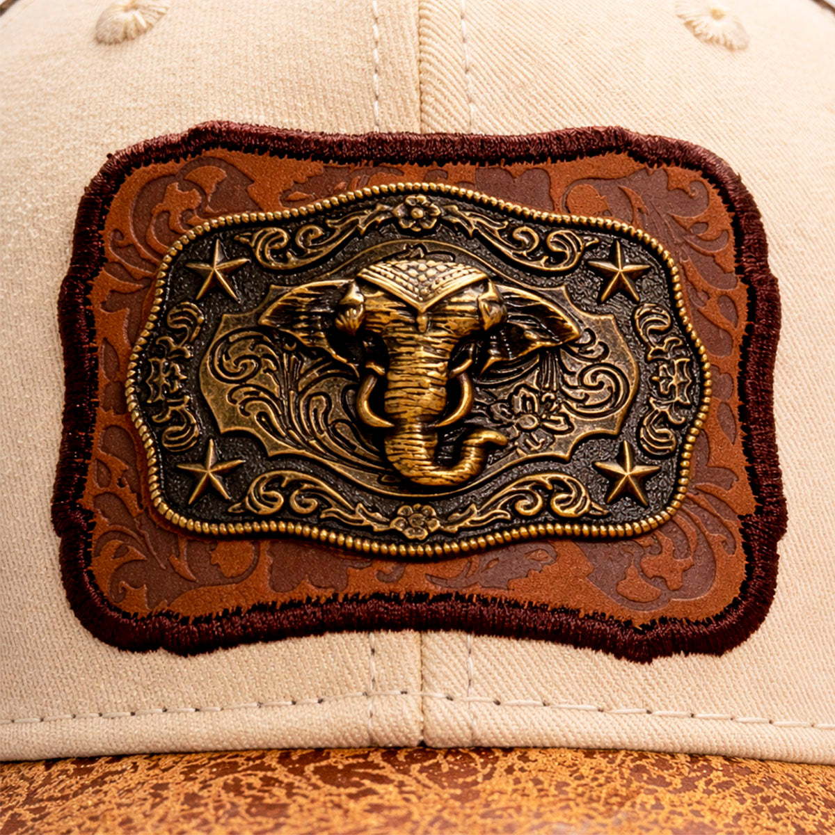 Gorra Trucker Vaquera Elefante Herraje Metálico Rancho