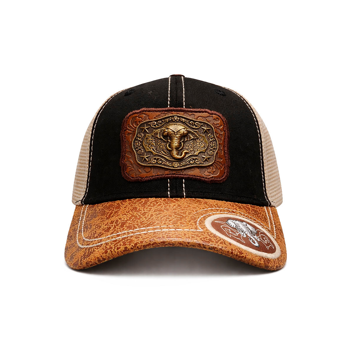Gorra Trucker Vaquera Elefante Herraje Metálico Rancho