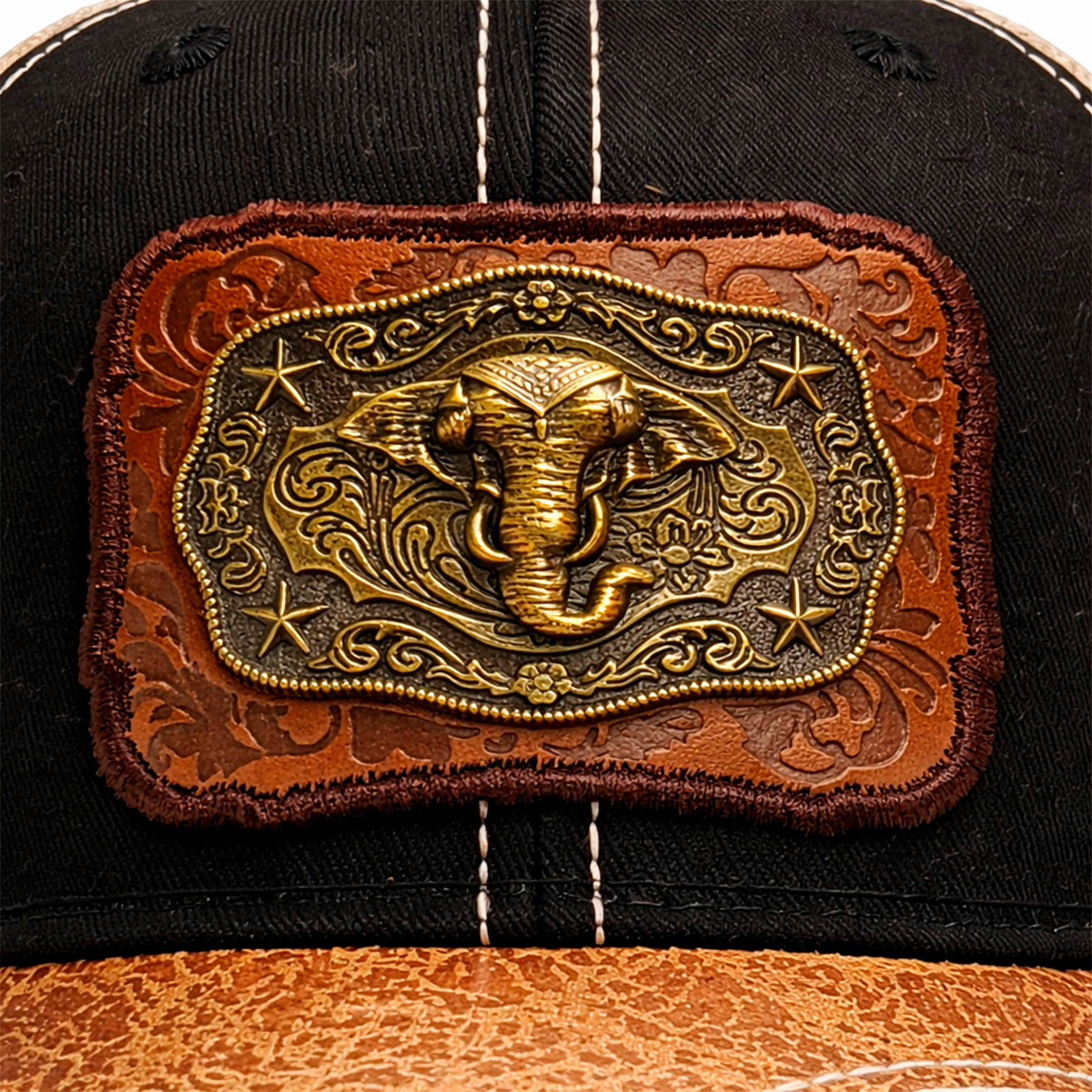 Gorra Trucker Vaquera Elefante Herraje Metálico Rancho