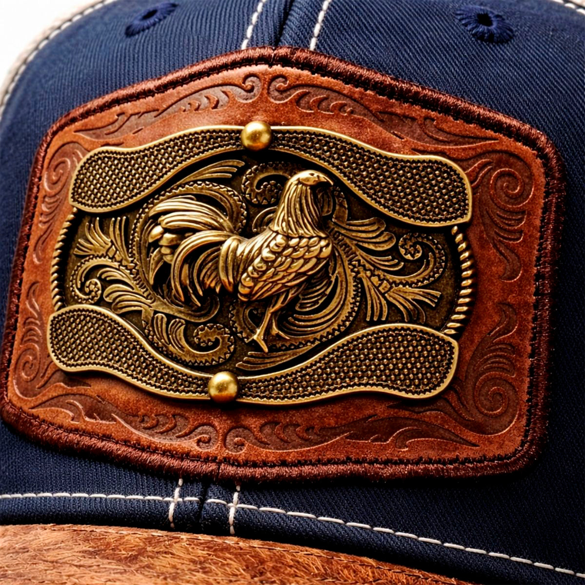 Gorra Trucker Vaquera Original Gallo Knite Hombre Herraje
