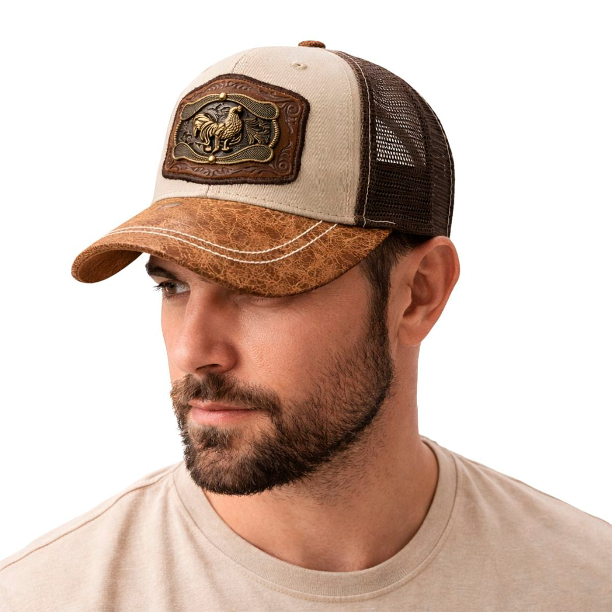 Gorra Trucker Vaquera Original Gallo Knite Hombre Herraje
