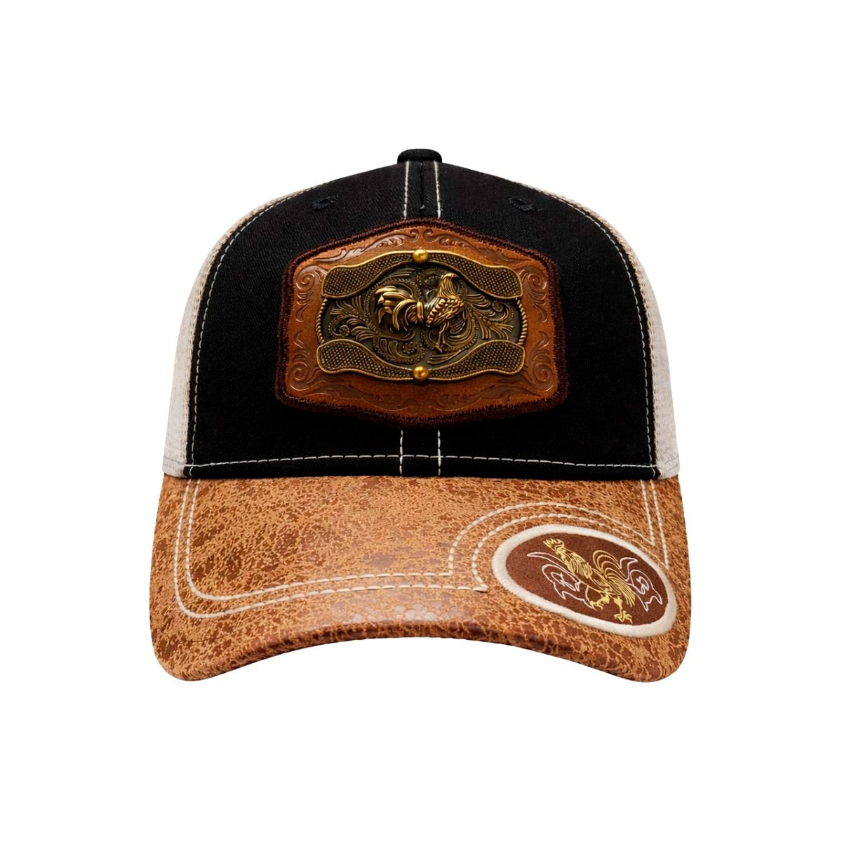 Gorra Trucker Vaquera con Herraje de Gallo