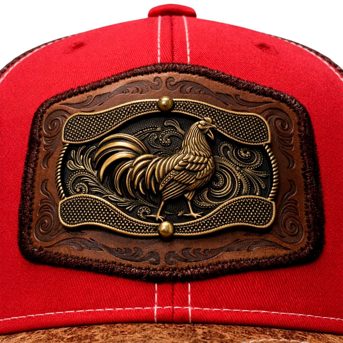 Gorra Trucker Vaquera Original Gallo Knite Hombre Herraje