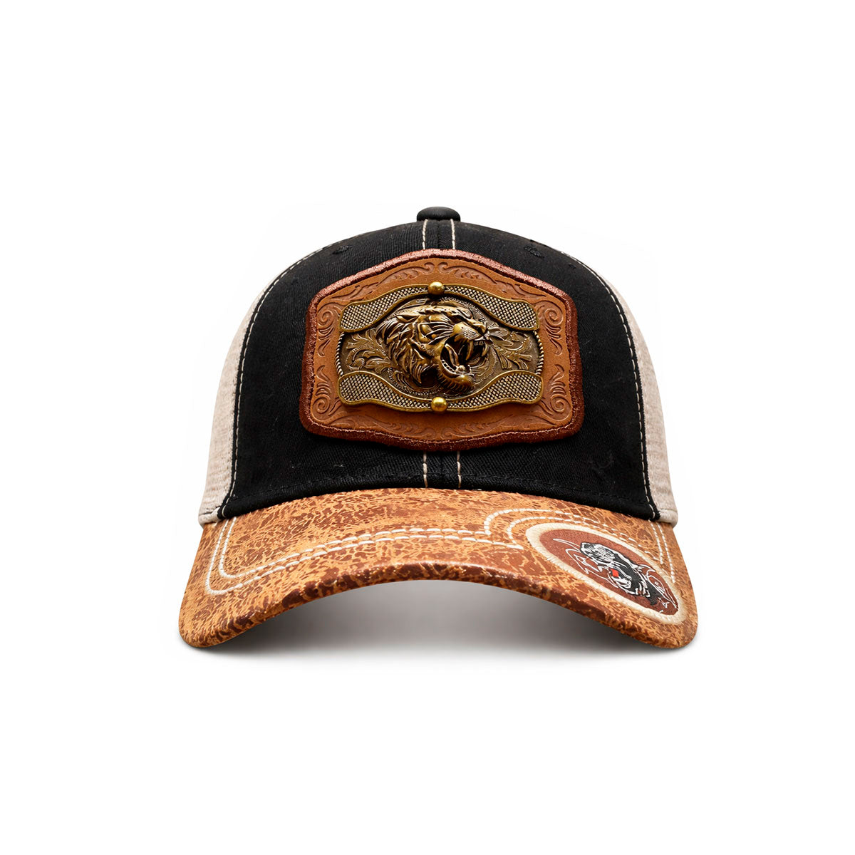 Gorra Trucker Vaquera Pantera Herraje Metálico Rancho