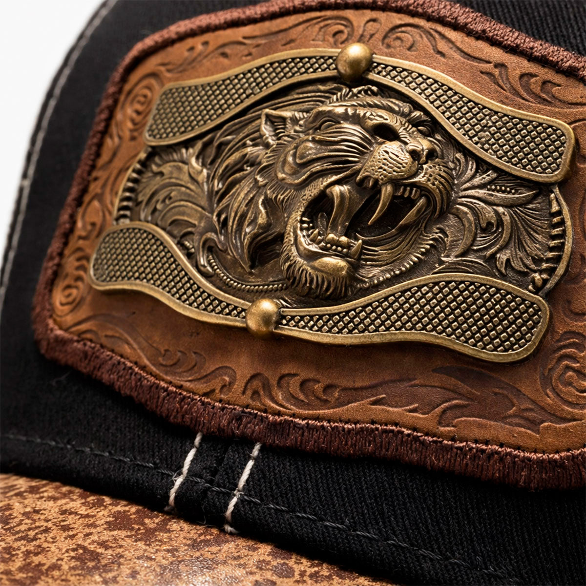 Gorra Trucker Vaquera Pantera Herraje Metálico Rancho