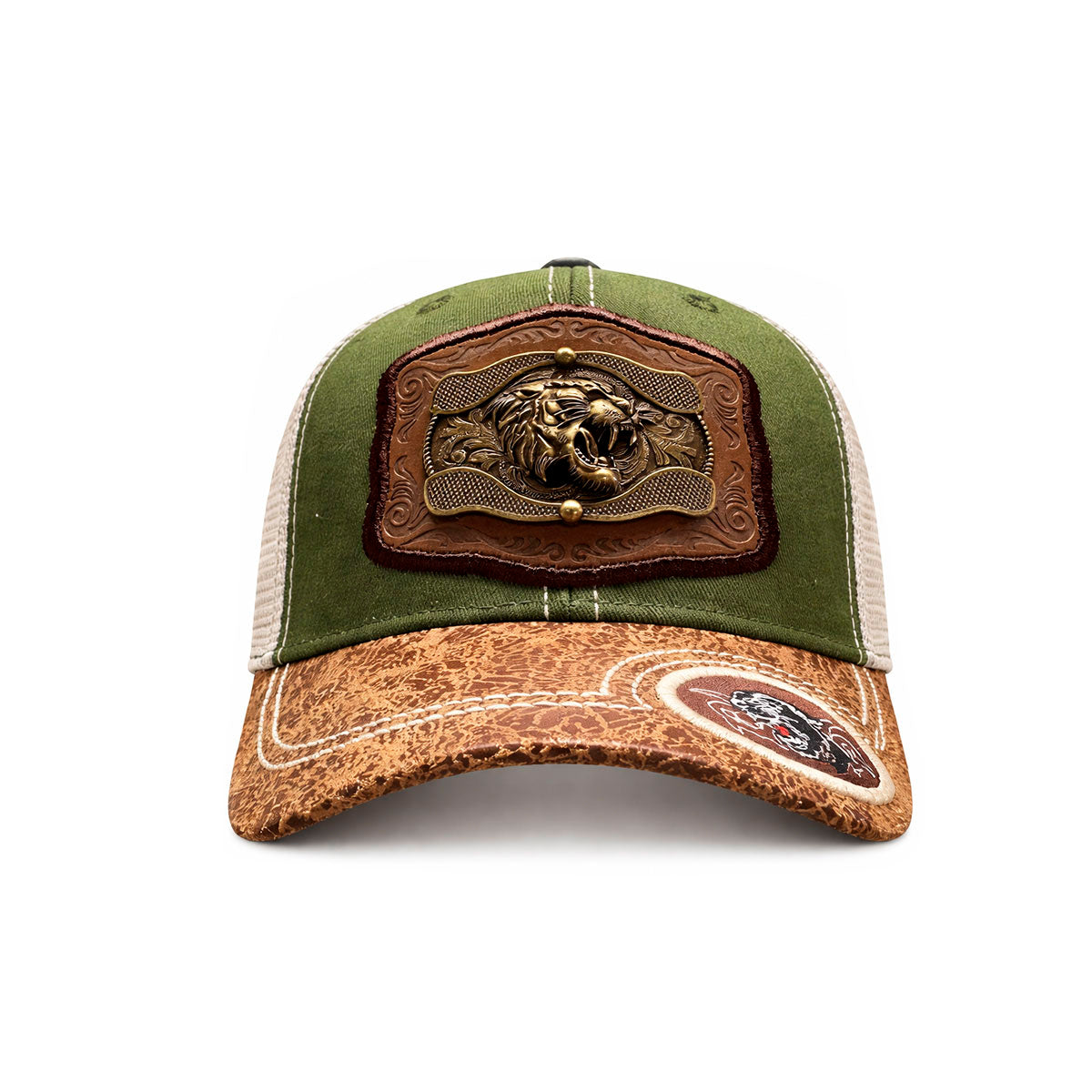 Gorra Trucker Vaquera Pantera Herraje Metálico Rancho