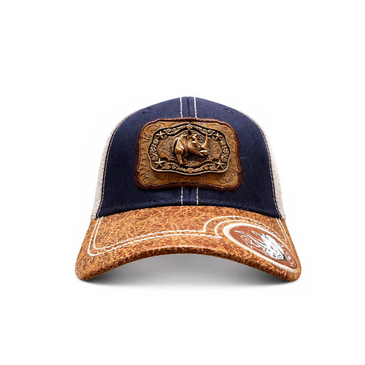 Gorra Trucker Vaquera Rino Herraje Metálico Rancho Knite