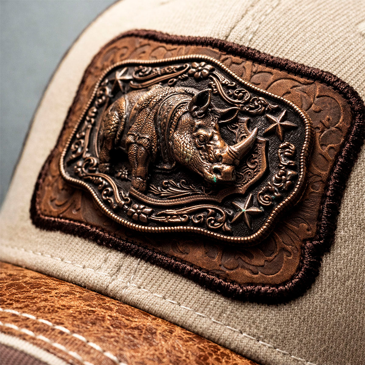 Gorra Trucker Vaquera Rino Herraje Metálico Rancho Knite