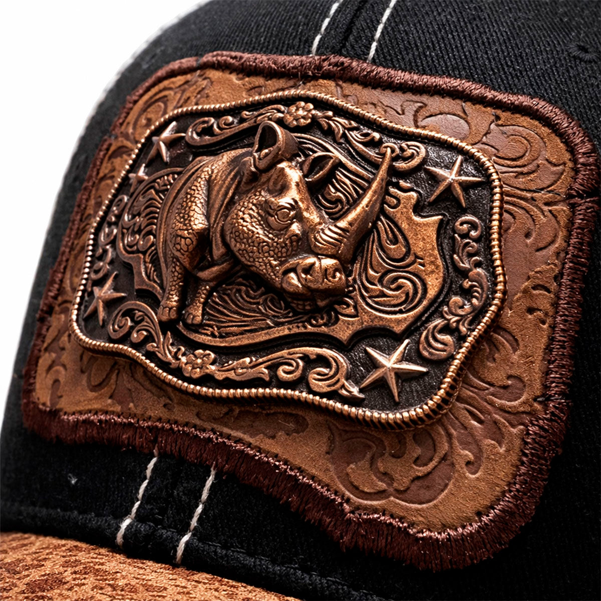 Gorra Trucker Vaquera Rino Herraje Metálico Rancho Knite