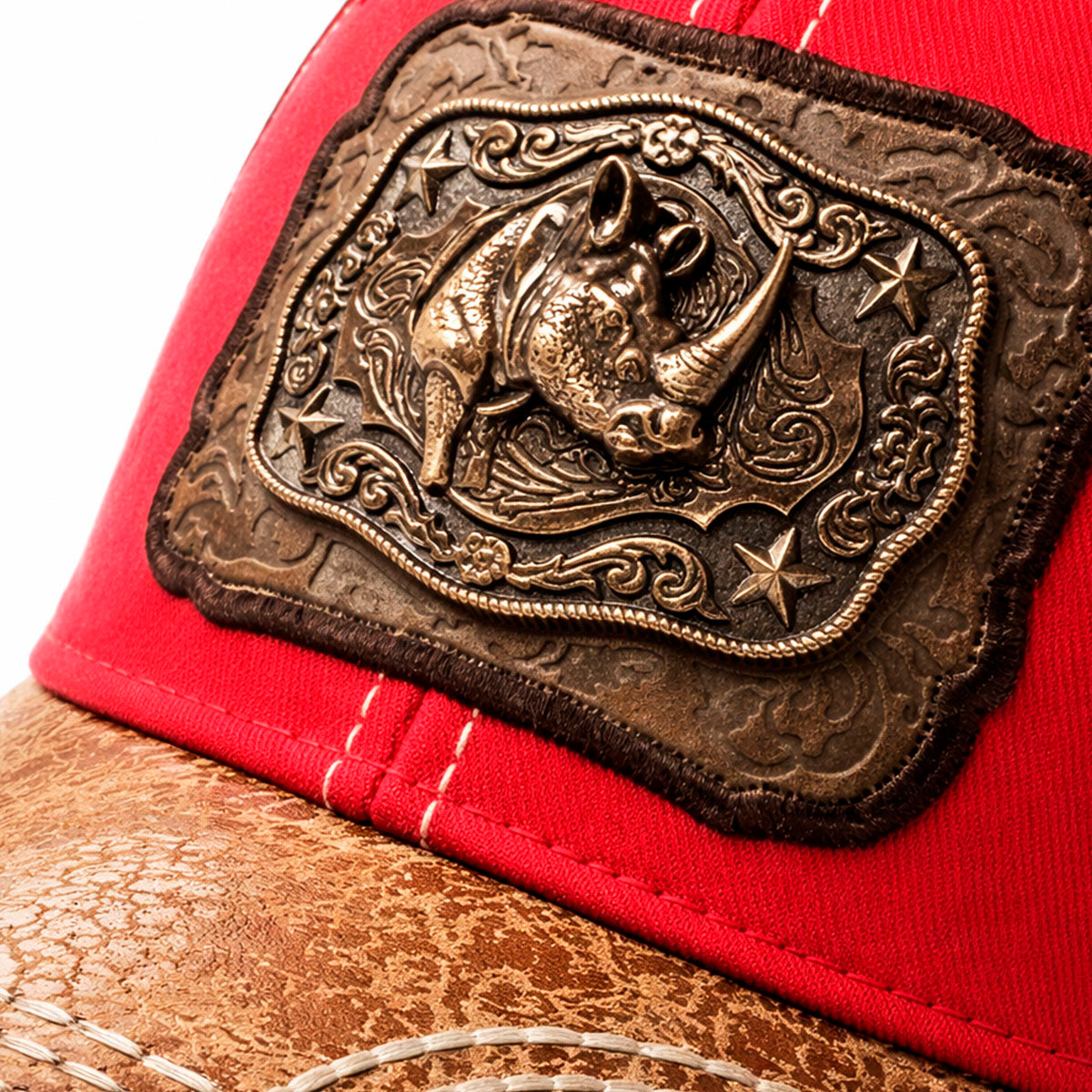 Gorra Trucker Vaquera Rino con Herraje Metálico