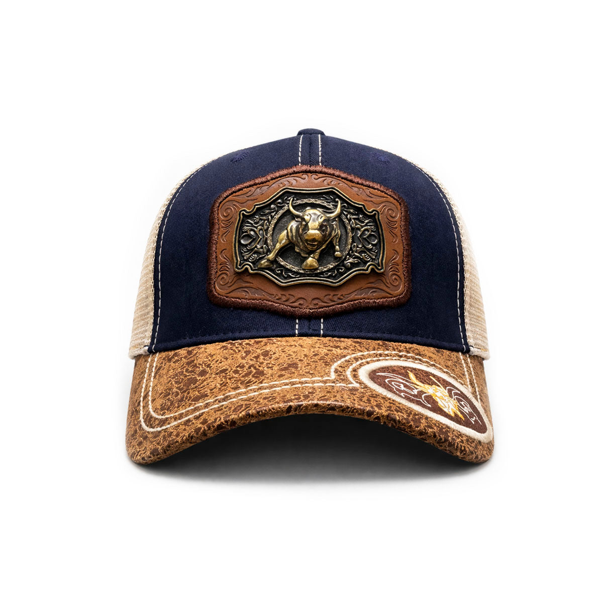 Gorra Trucker Vaquera Toro Herraje Metálico Rancho Knite