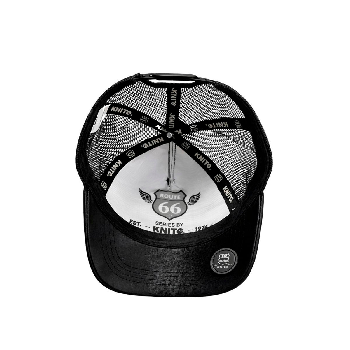 Gorra Knite Asphalt King Total Black Estilo Trucker Biker